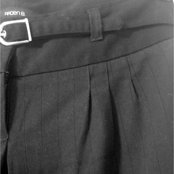 ARDEN B Black Stripes Low Rise Flare Pants 4 - Picture 3 of 8